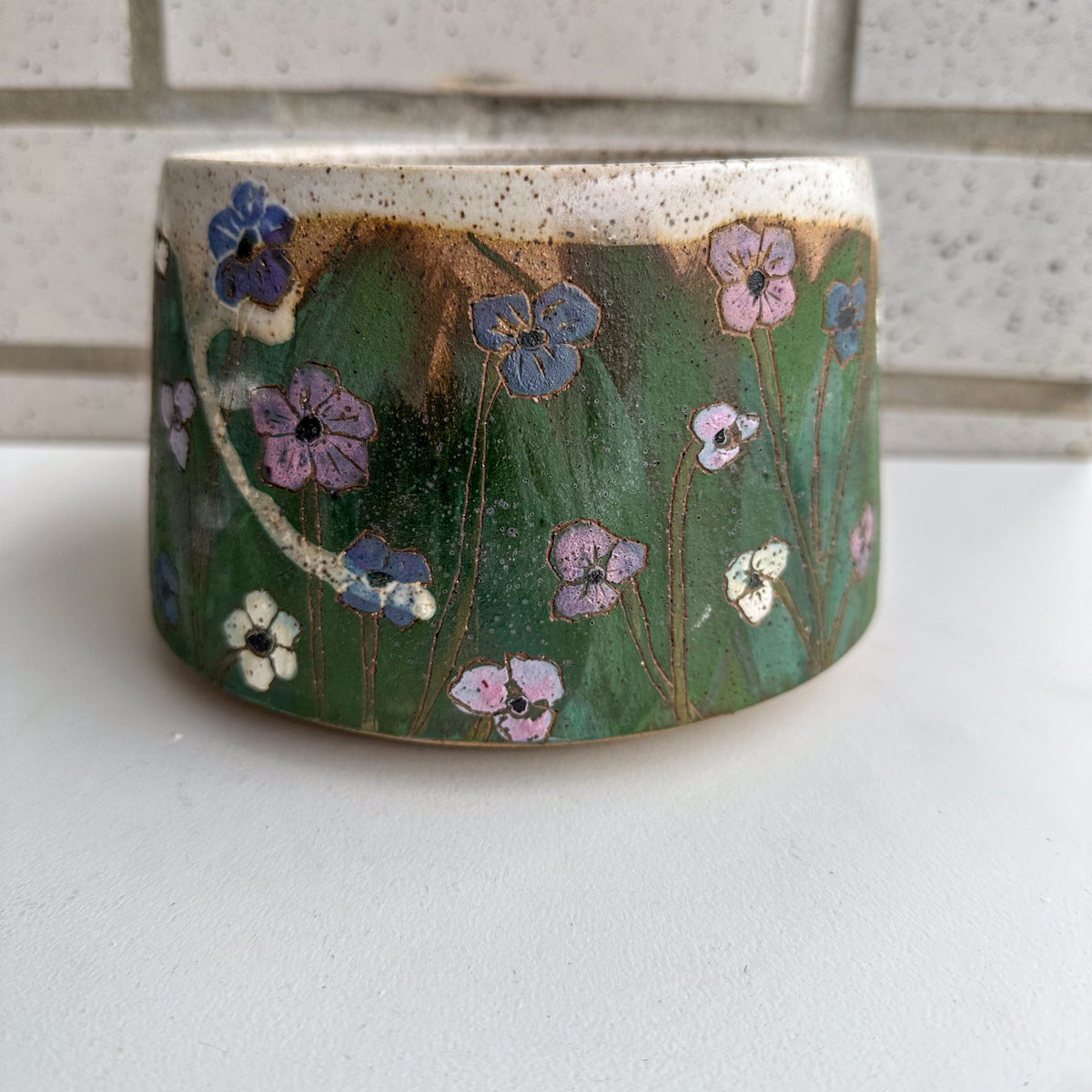 26 Lion Lamb Meadow Bowl Granola Girl Pottery