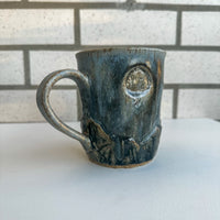 Carved Mountains Mug - Grey-blue