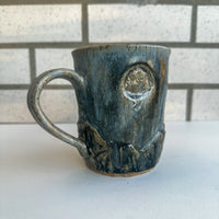 Carved Mountains Mug - Grey-blue