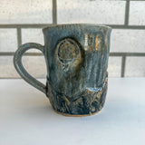 Carved Mountains Mug - Grey-blue