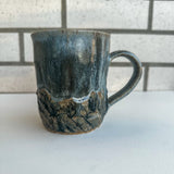 Carved Mountains Mug - Grey-blue