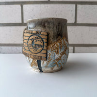 Forks Sign Mug - Snowy Mountains
