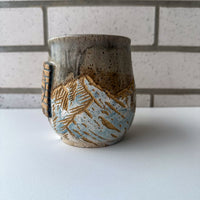 Forks Sign Mug - Snowy Mountains