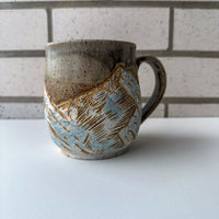 Forks Sign Mug - Snowy Mountains