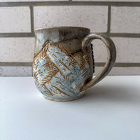 Forks Sign Mug - Snowy Mountains