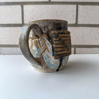 Forks Sign Mug - Snowy Mountains
