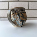 Forks Sign Mug - Snowy Mountains