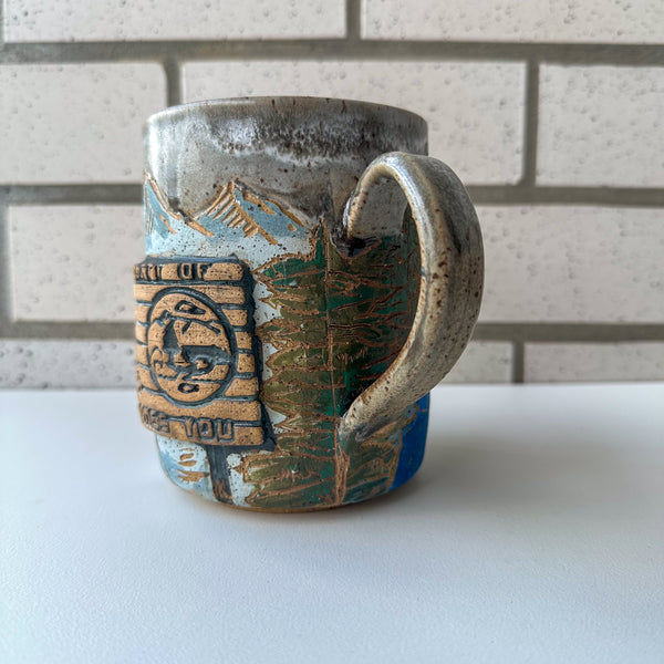 Forks Sign Mug - Waterfall