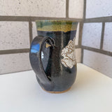 White Carved Roses Mug