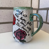 Lion and Lamb Floral Mug