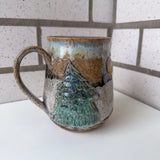 Relief Carved Bear & Tree Mug