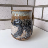 Relief Carved Bear & Tree Mug