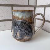 Relief Carved Bear & Tree Mug