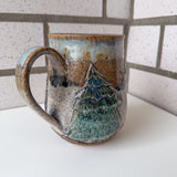 Relief Carved Bear & Tree Mug