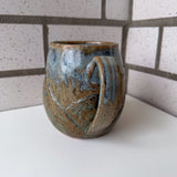 Relief Carved Mountain Mug