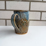 Relief Carved Mountain Mug Abstract