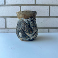 Relief Carved Bear Mug