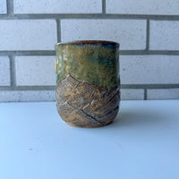 Relief Carved Mountains Mug