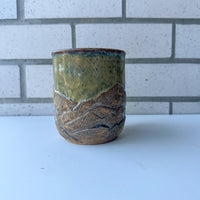 Relief Carved Mountains Mug