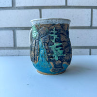 Relief Carved Waterfall Mug