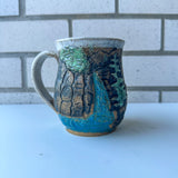 Relief Carved Waterfall Mug