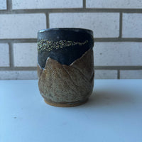 Relief Carved Mountains Mug - Northern Lights