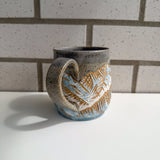 Carved mountains mug