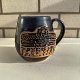 Thunderbird and Whale Mug - Blue/Black