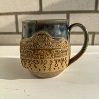 Thunderbird and Whale Mug - Grey/Blue